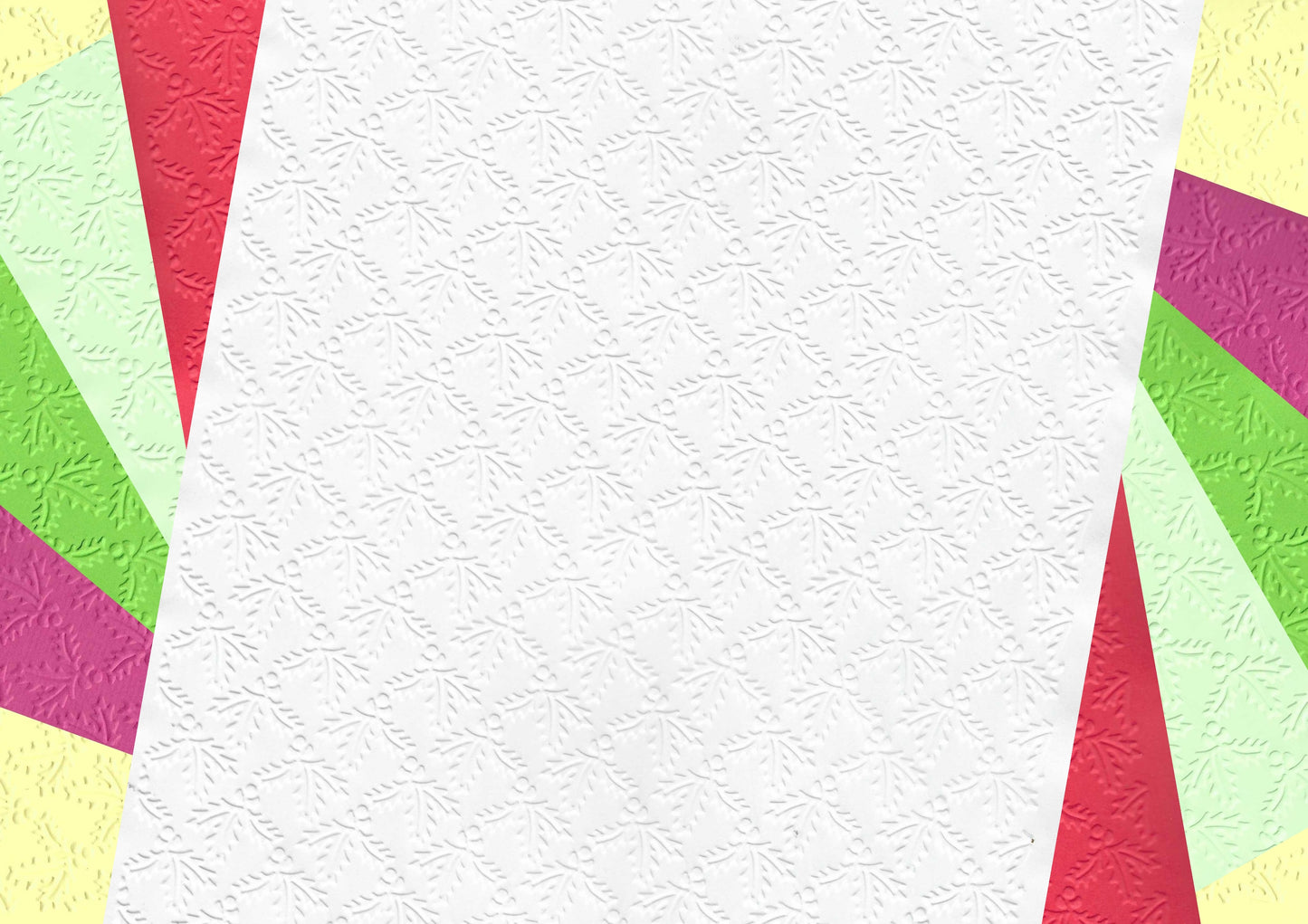 Embossed Card. A4. Leaves.