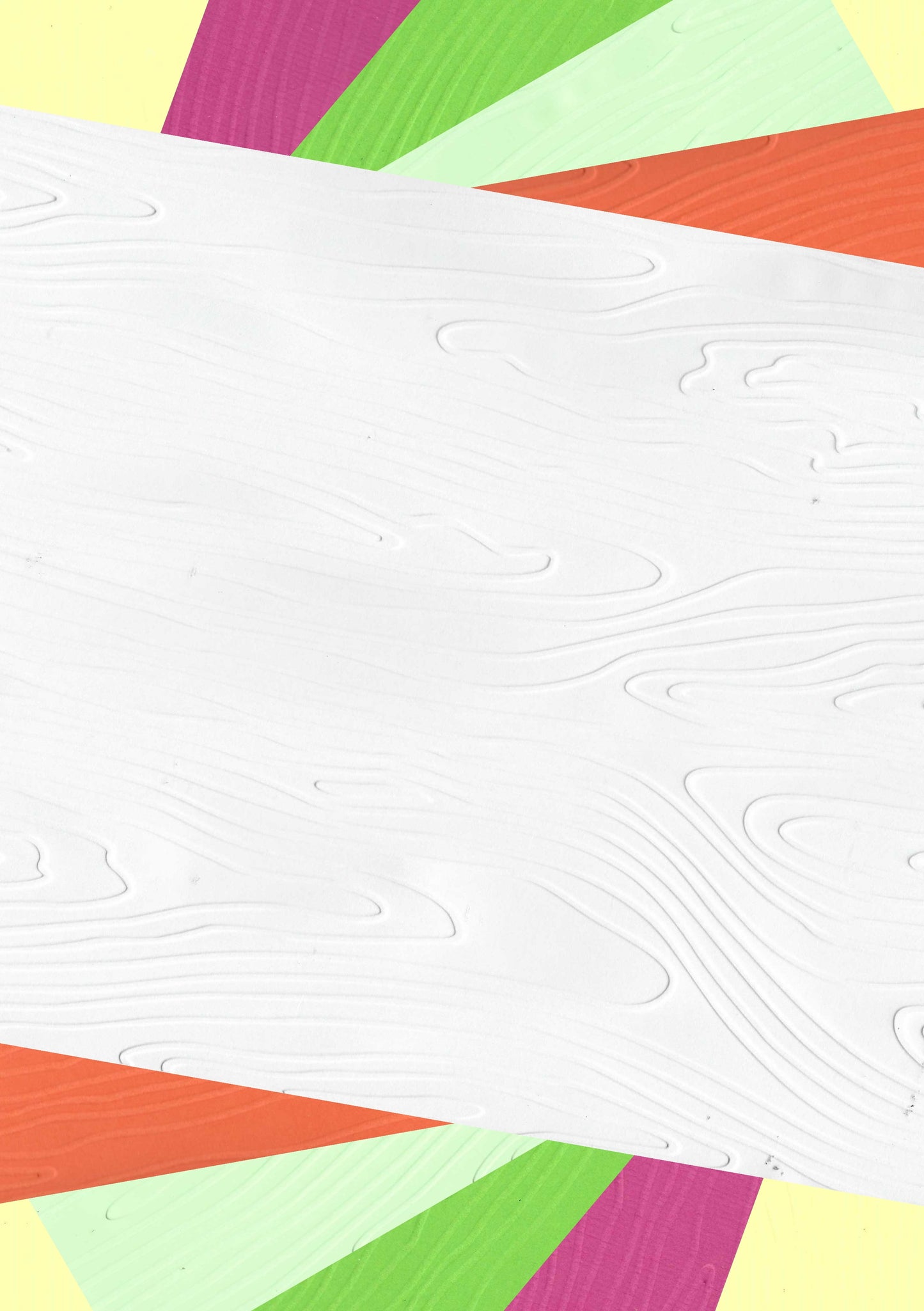 Embossed Card. A4. Woodgrain. 10 Sheets. Assorted Colours.