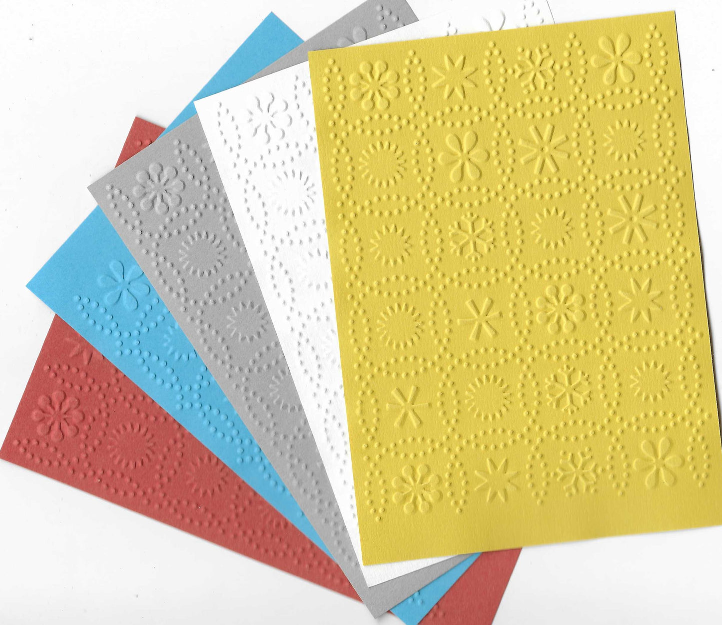Embossed Card. A6. Floral.