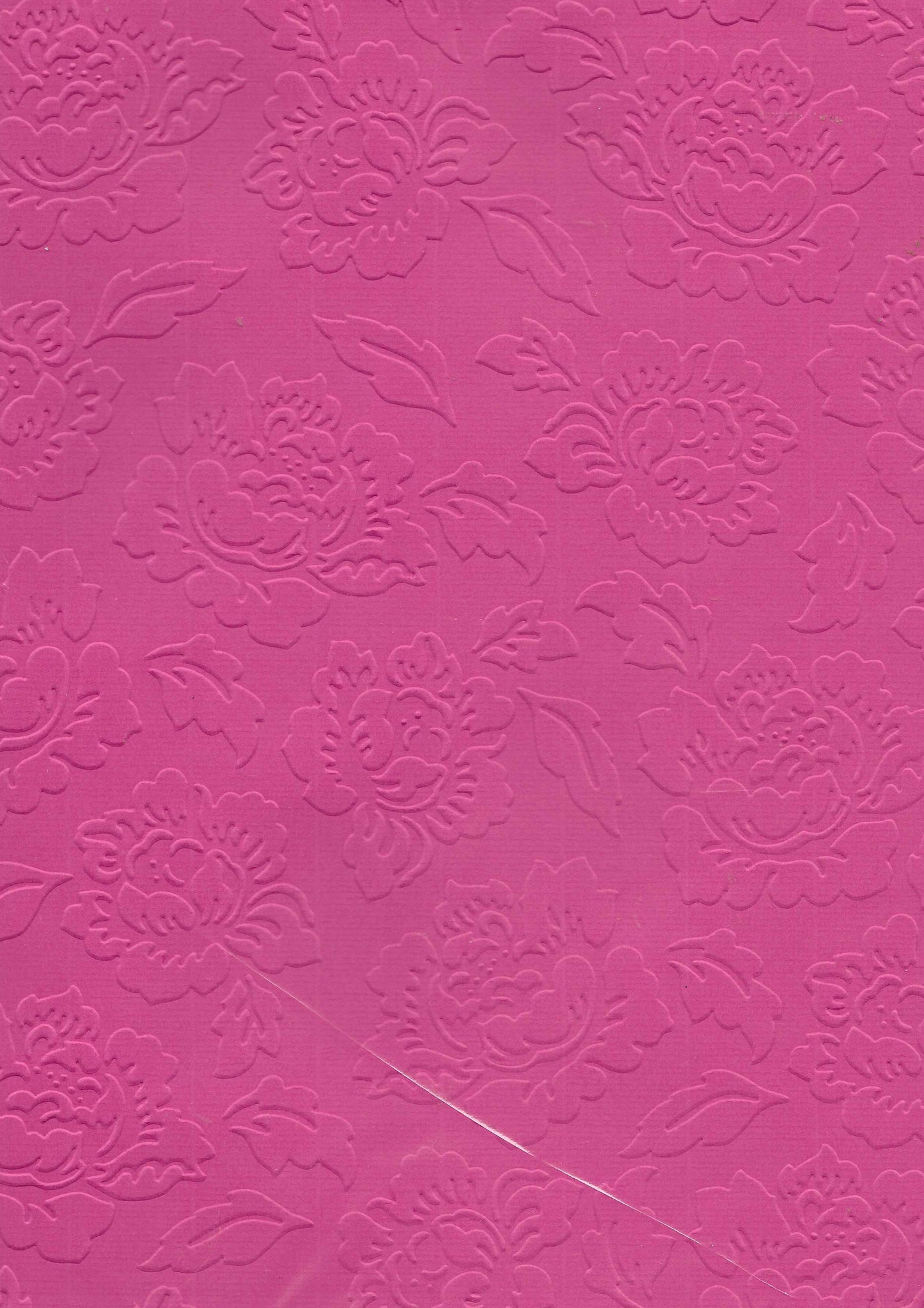 Embossed Card. A4. Floral.