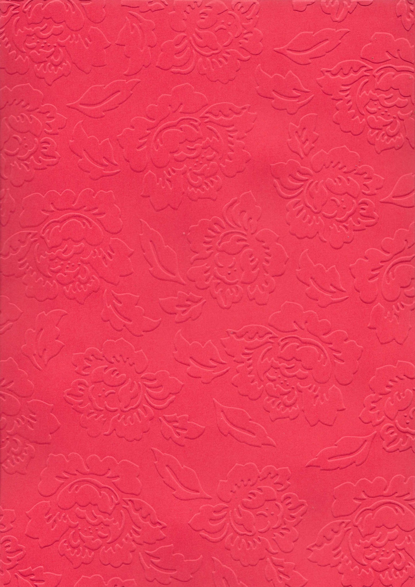 Embossed Card. A4. Floral.