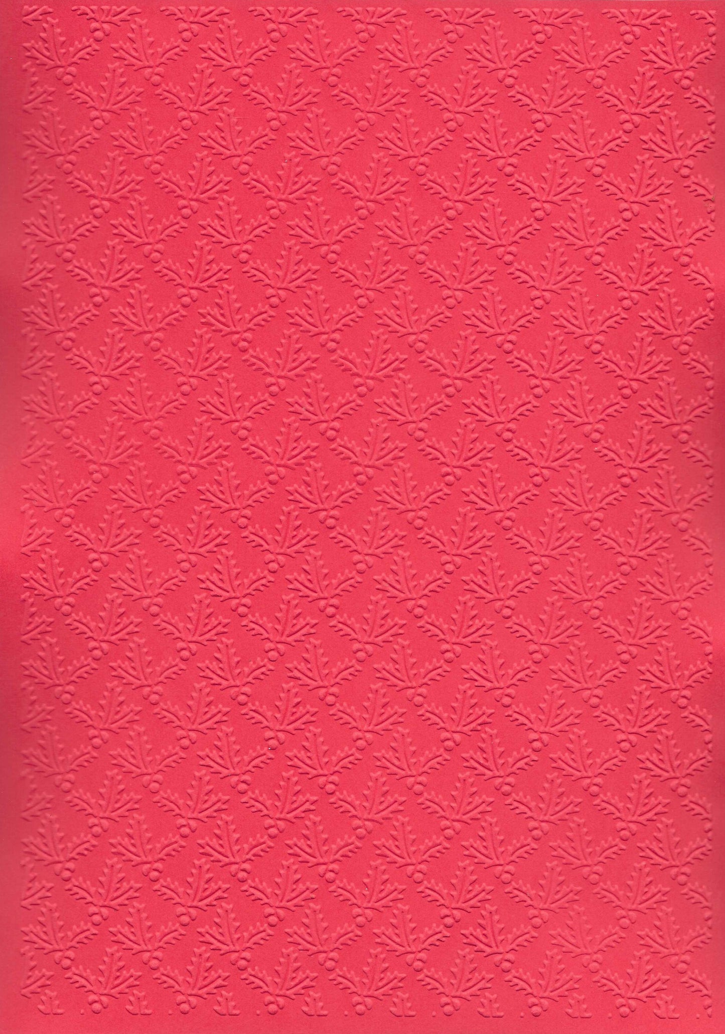 Embossed Card. A4. Leaves.