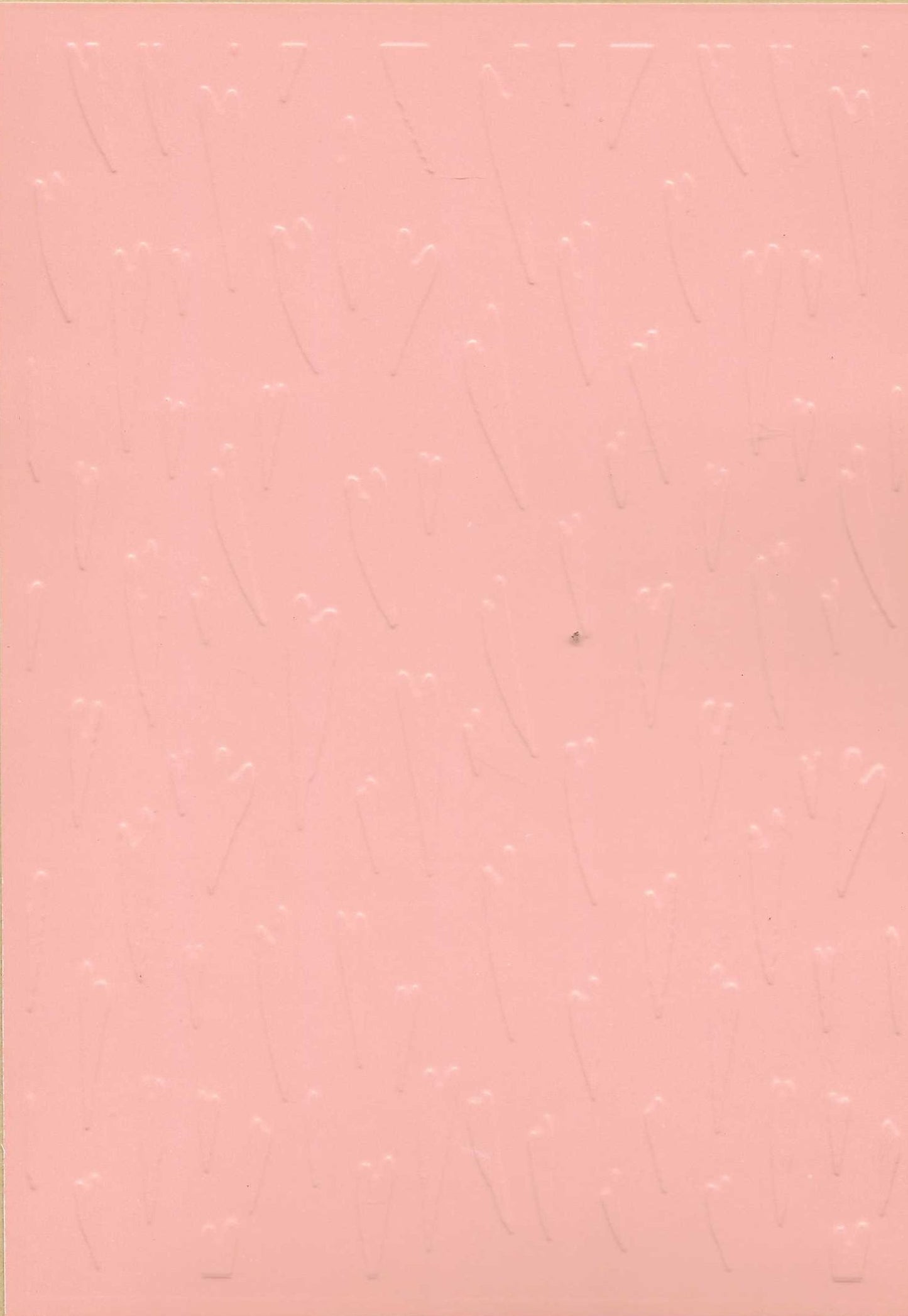 Embossed Card. 5"x7". Hearts.
