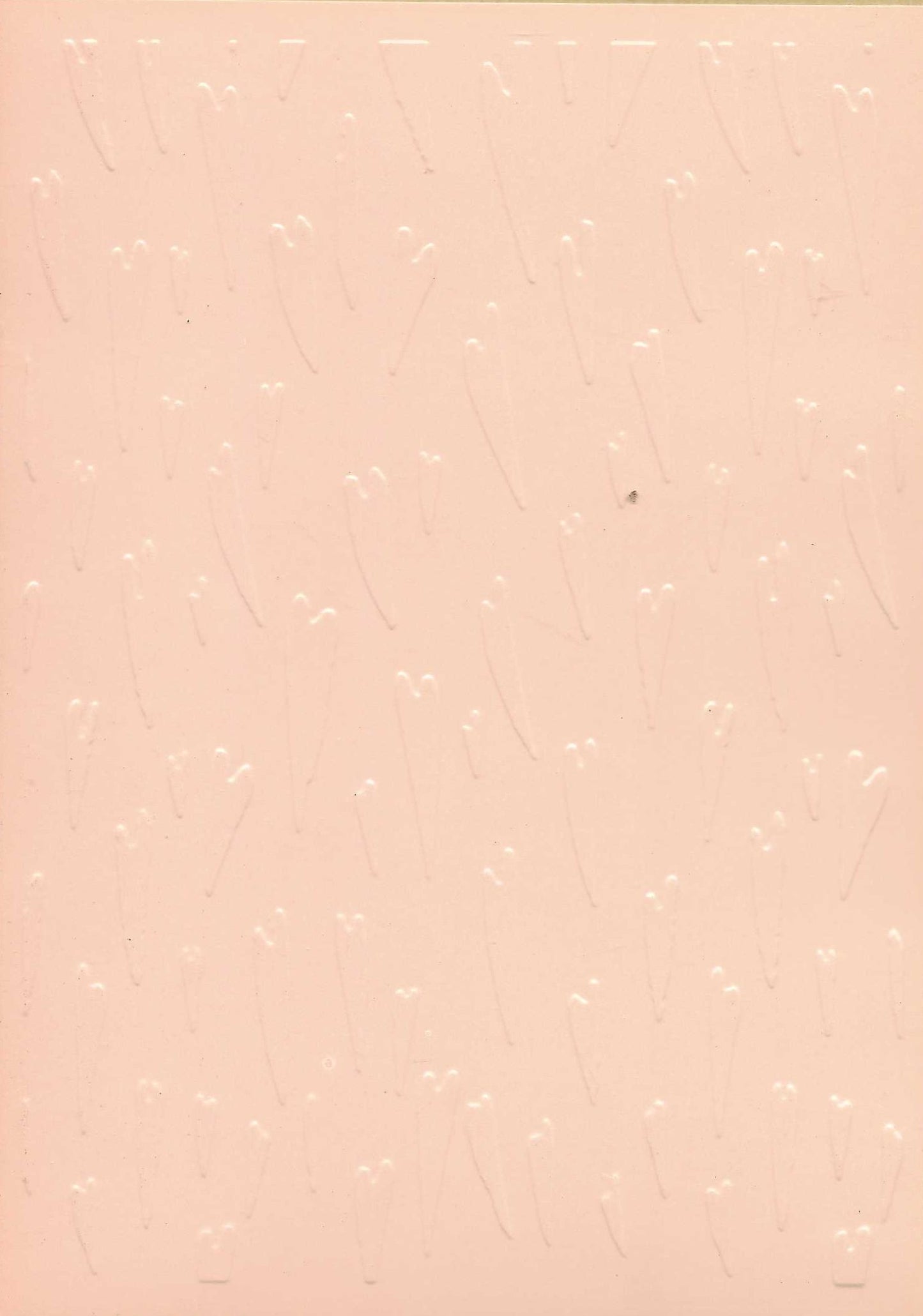 Embossed Card. 5"x7". Hearts.