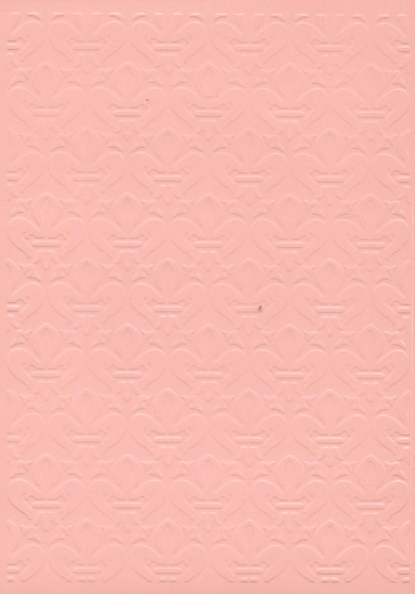 Embossed Card. 5"x7". Fleur De Lis. Assorted Colours