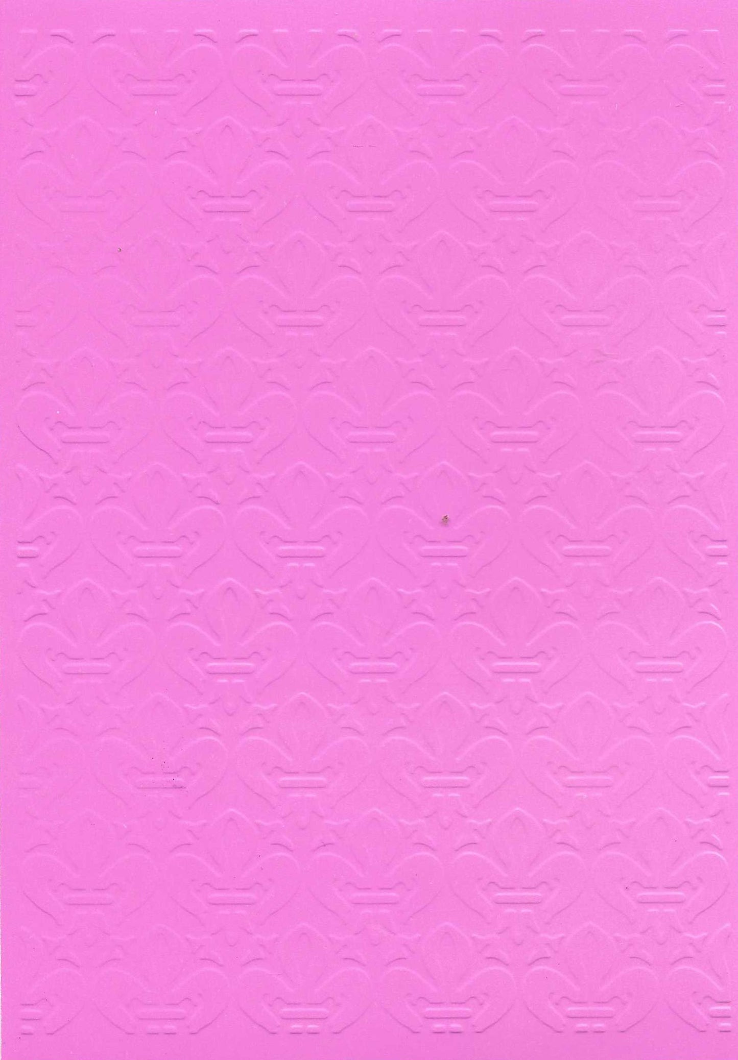 Embossed Card. 5"x7". Fleur De Lis. Assorted Colours
