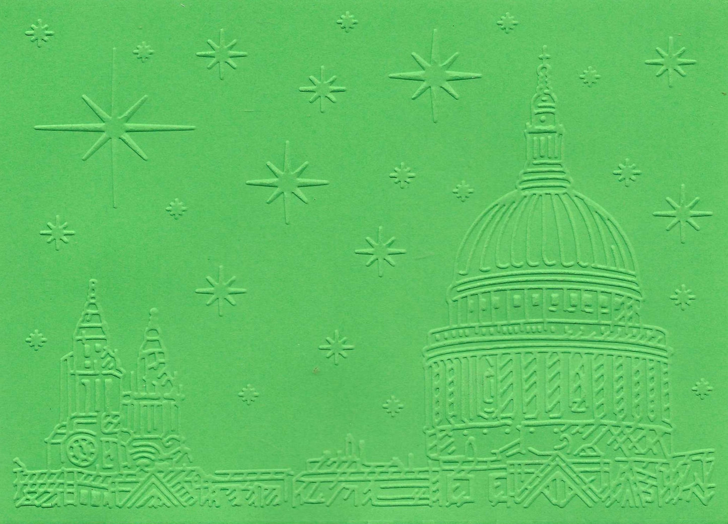 Embossed Card. 5"x7". Bethlehem. 10 Sheets In Assorted Colours
