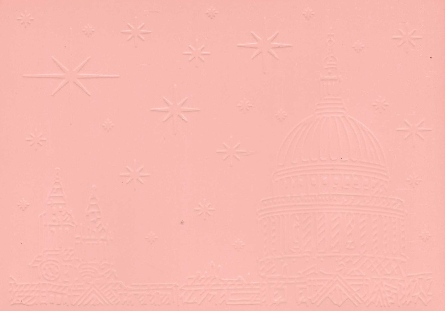Embossed Card. 5"x7". Bethlehem. 10 Sheets In Assorted Colours