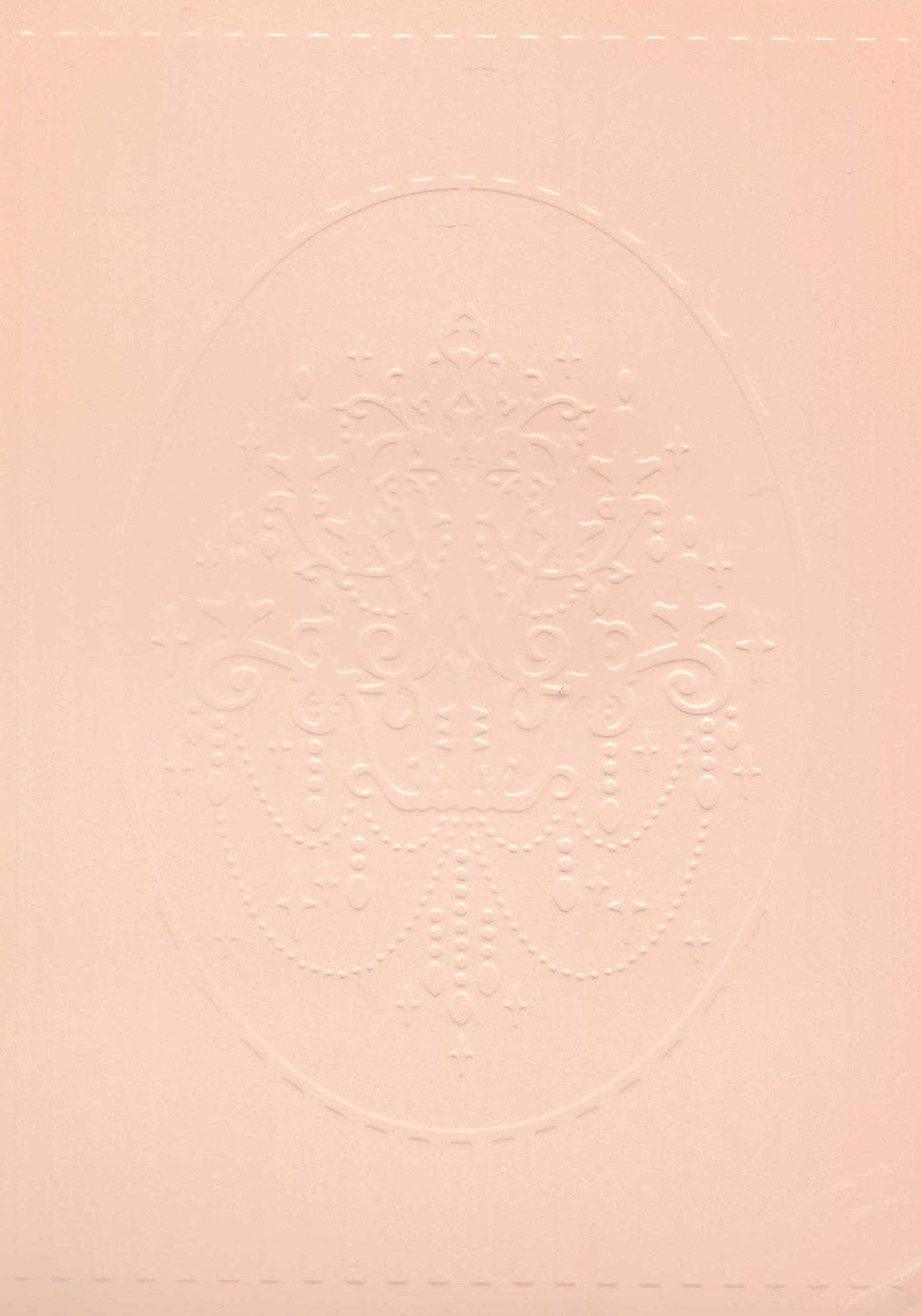 Embossed Card. 5"x7". Chandelier. 10 Sheets In Assorted Colours