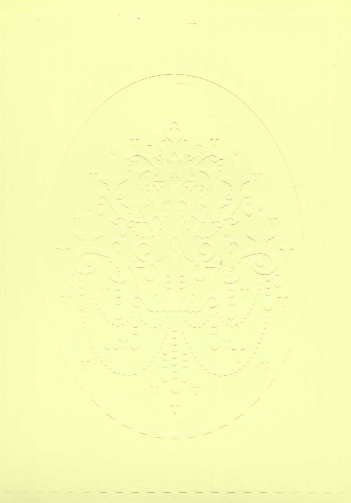 Embossed Card. 5"x7". Chandelier. 10 Sheets In Assorted Colours