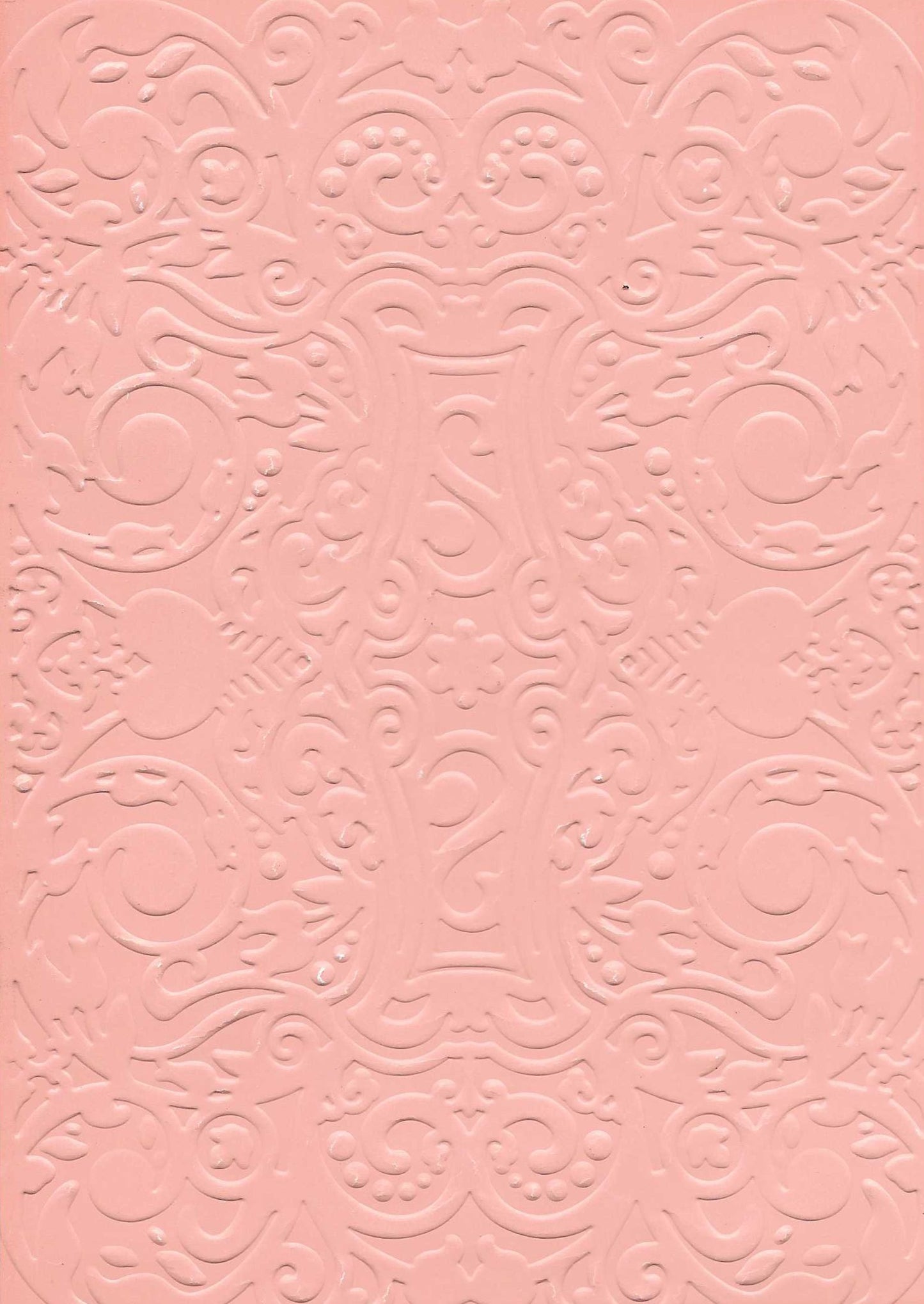 Embossed Card. 5"x7". Abstract.
