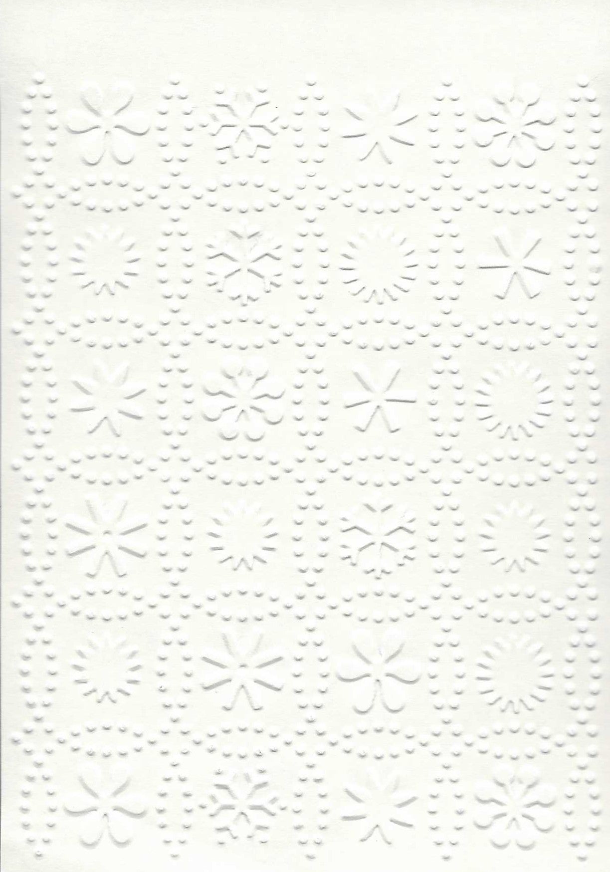 Embossed Card. A6. Floral.