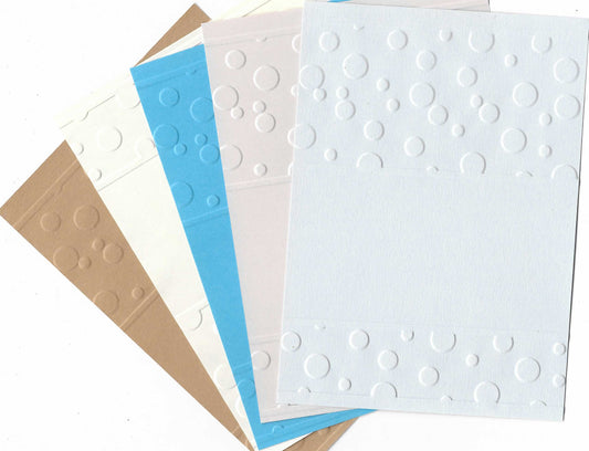 Embossed Card. A6. Dots. 