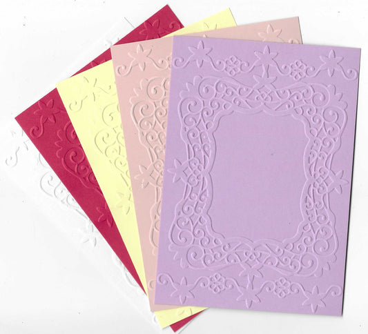Embossed Card. A6. Frame