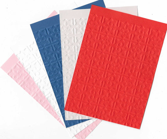 Embossed Card. A6. Abstract. 