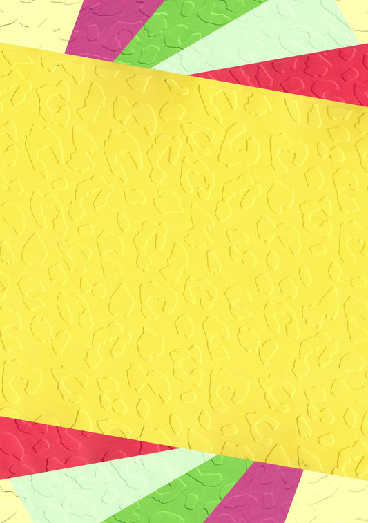 Embossed Card. A4. Animal Print. 