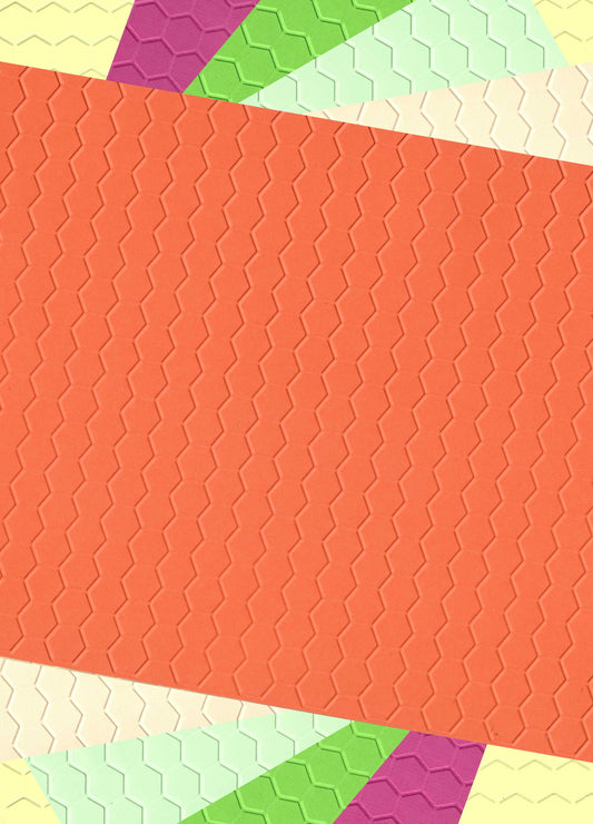 Embossed Card. A4. Honeycomb.