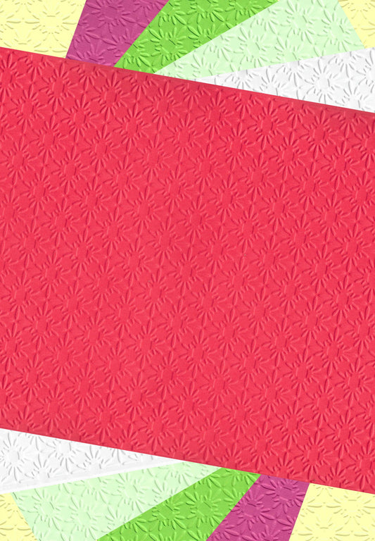 Embossed Card. A4. Snowflakes. 
