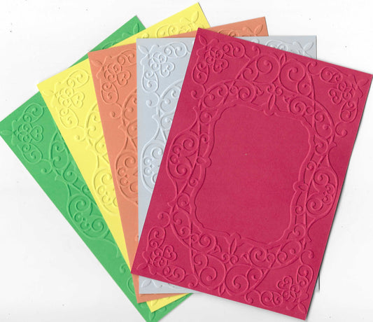 Embossed Card. A6. Frame