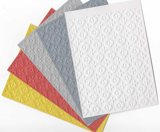 Embossed Card. A6. Abstract.