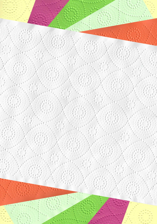 Embossed Card. A4. Circles. 