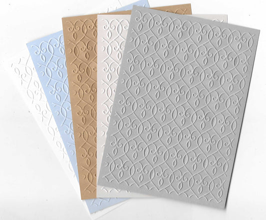 Embossed Card. A6. Abstract. 