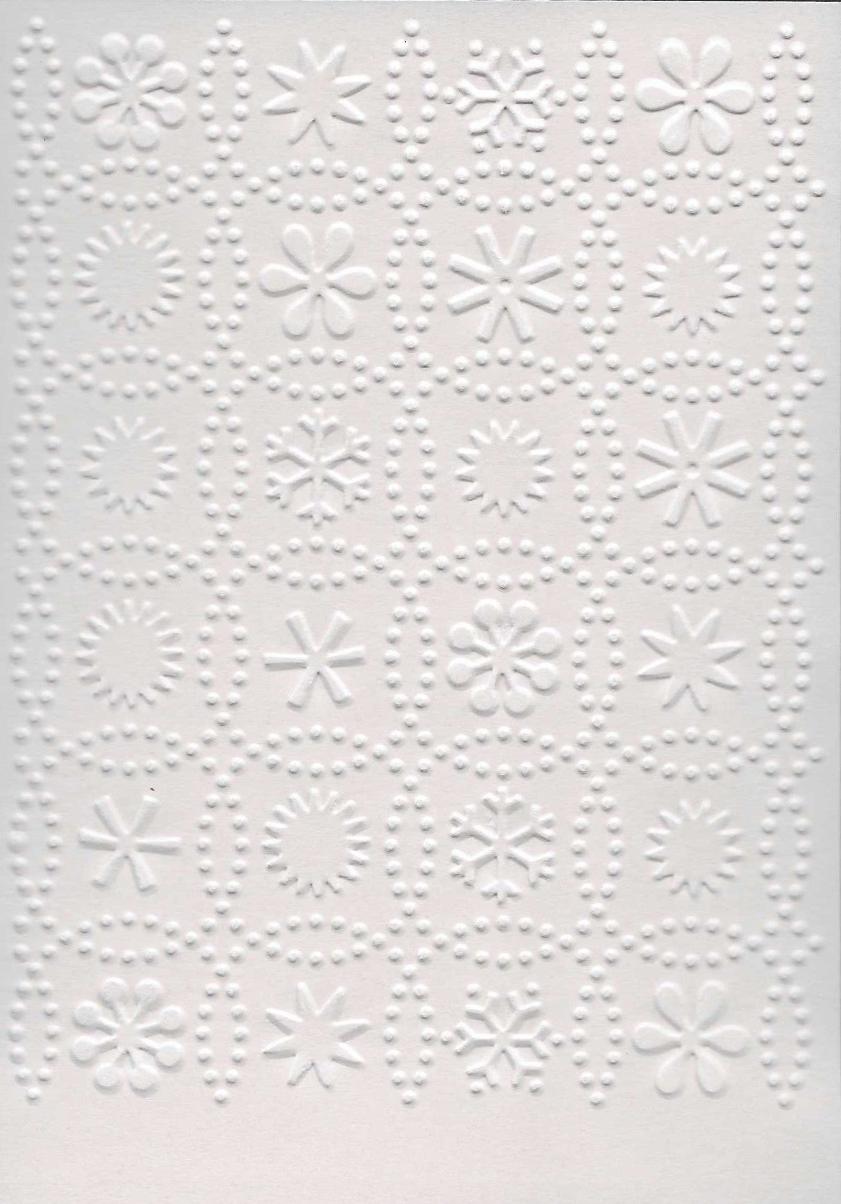 Embossed Card. A6. Floral.
