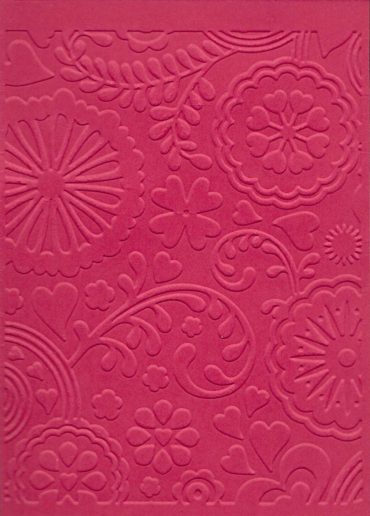 Embossed Card. A6. Floral.