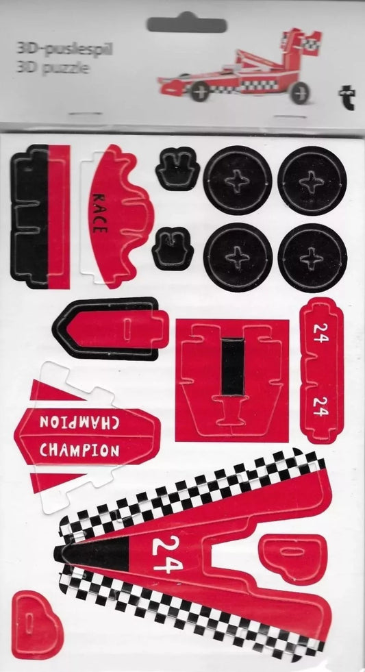 Children's 3D Puzzle featuring a Formula 1 Car