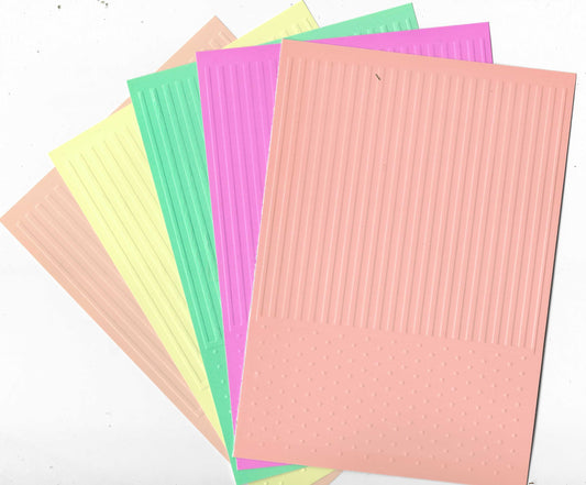 Embossed Paper. 5"x7". Striped.