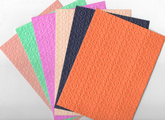 Embossed Card. 5"x7". Abstract. 