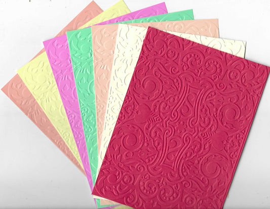 Embossed Card. 5"x7". Abstract.