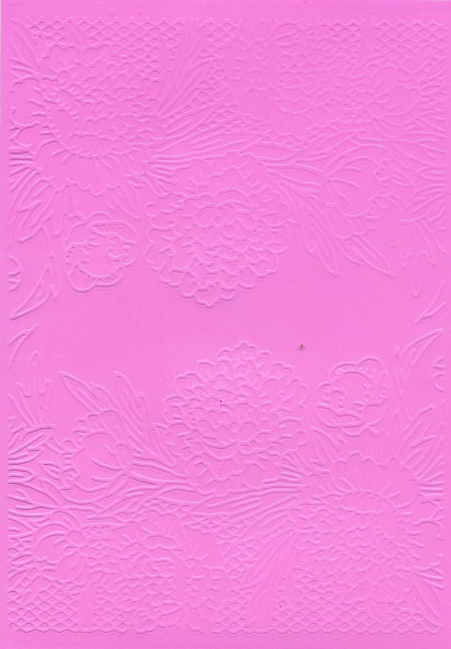 Embossed Card. 5"x7". Floral.