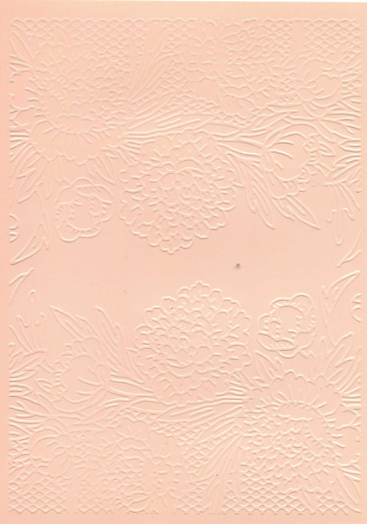Embossed Card. 5"x7". Floral.