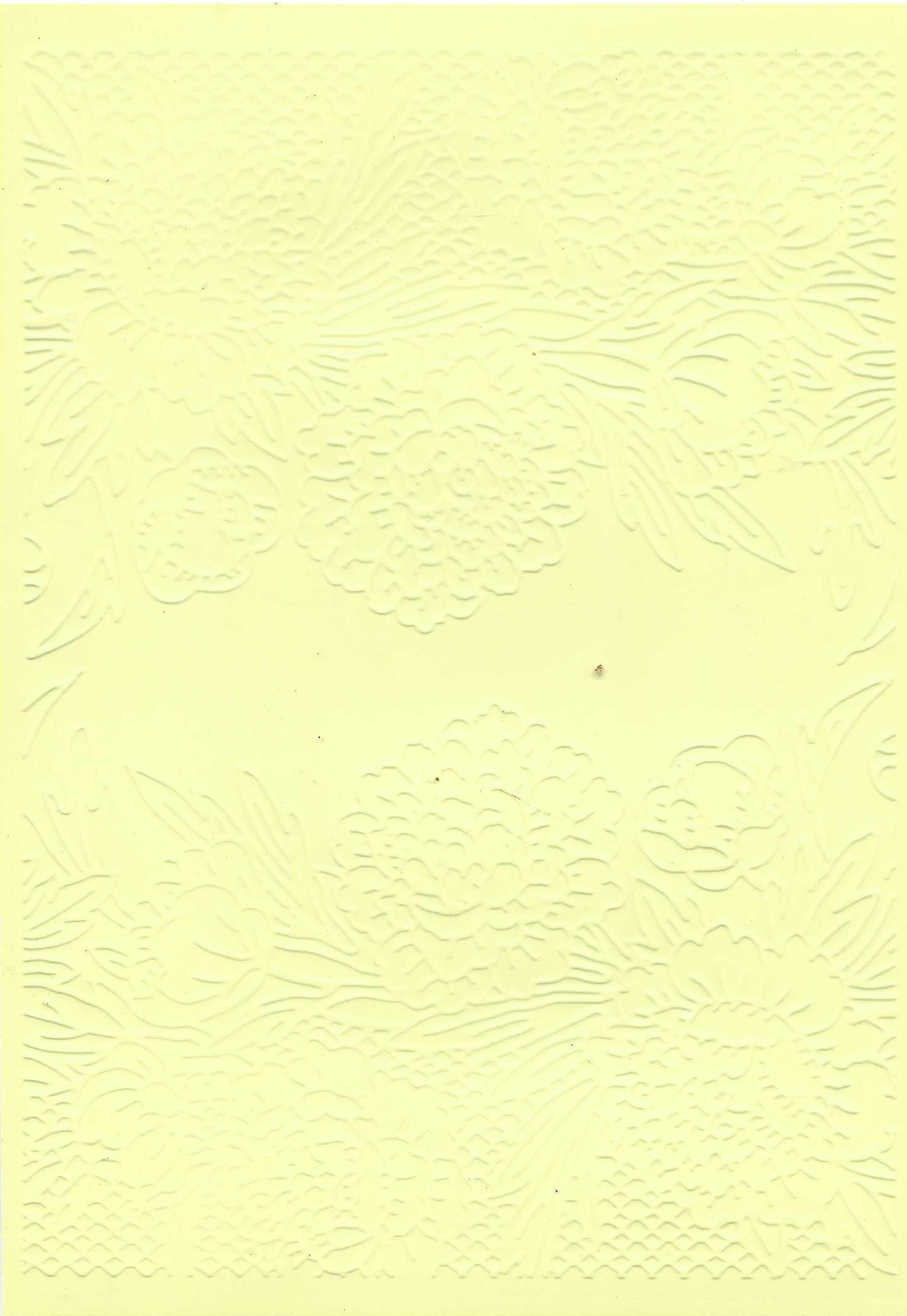 Embossed Card. 5"x7". Floral.