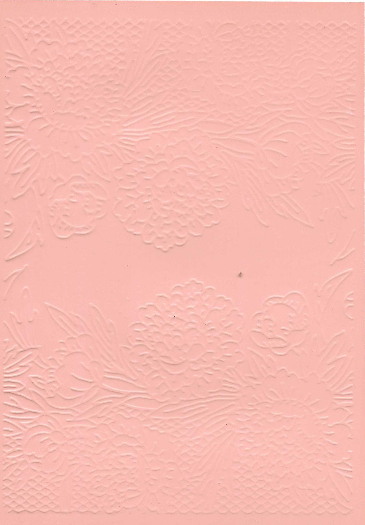 Embossed Card. 5"x7". Floral.
