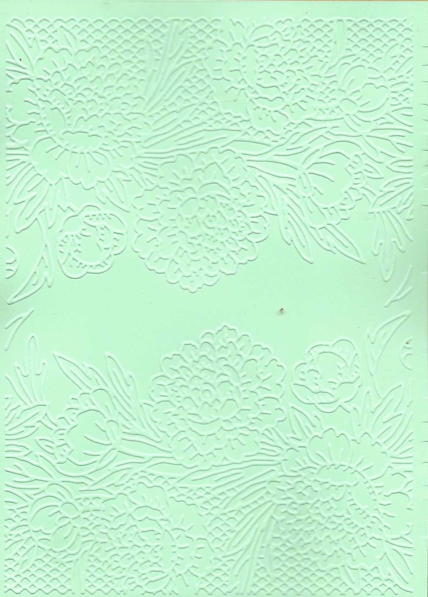 Embossed Card. 5"x7". Floral.