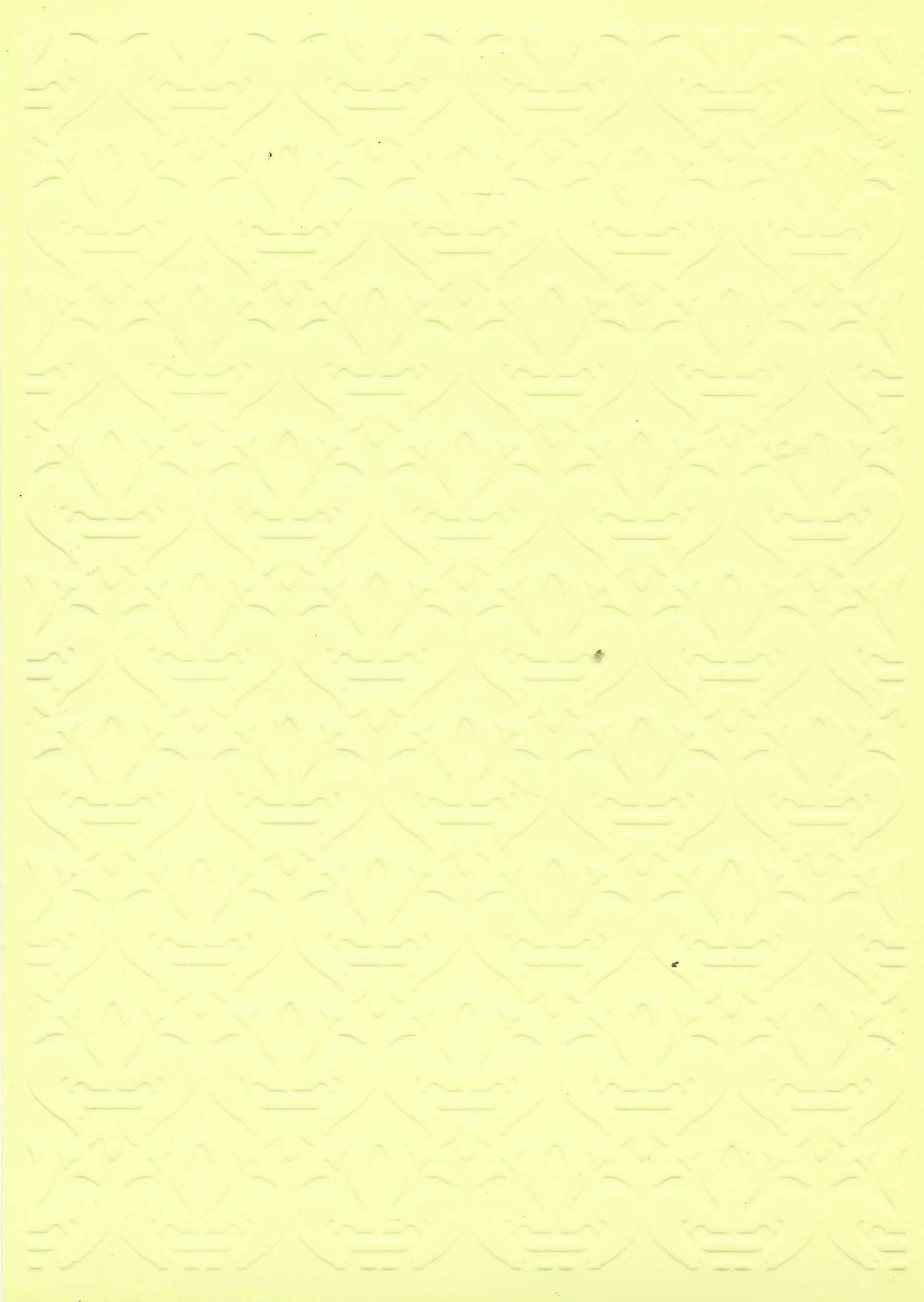 Embossed Card. 5"x7". Fleur De Lis. Assorted Colours