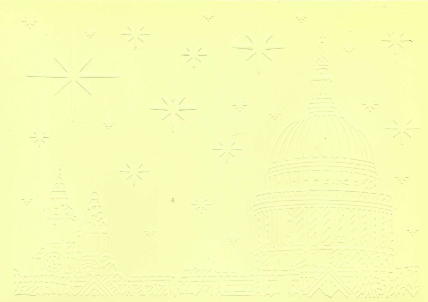 Embossed Card. 5"x7". Bethlehem. 10 Sheets In Assorted Colours