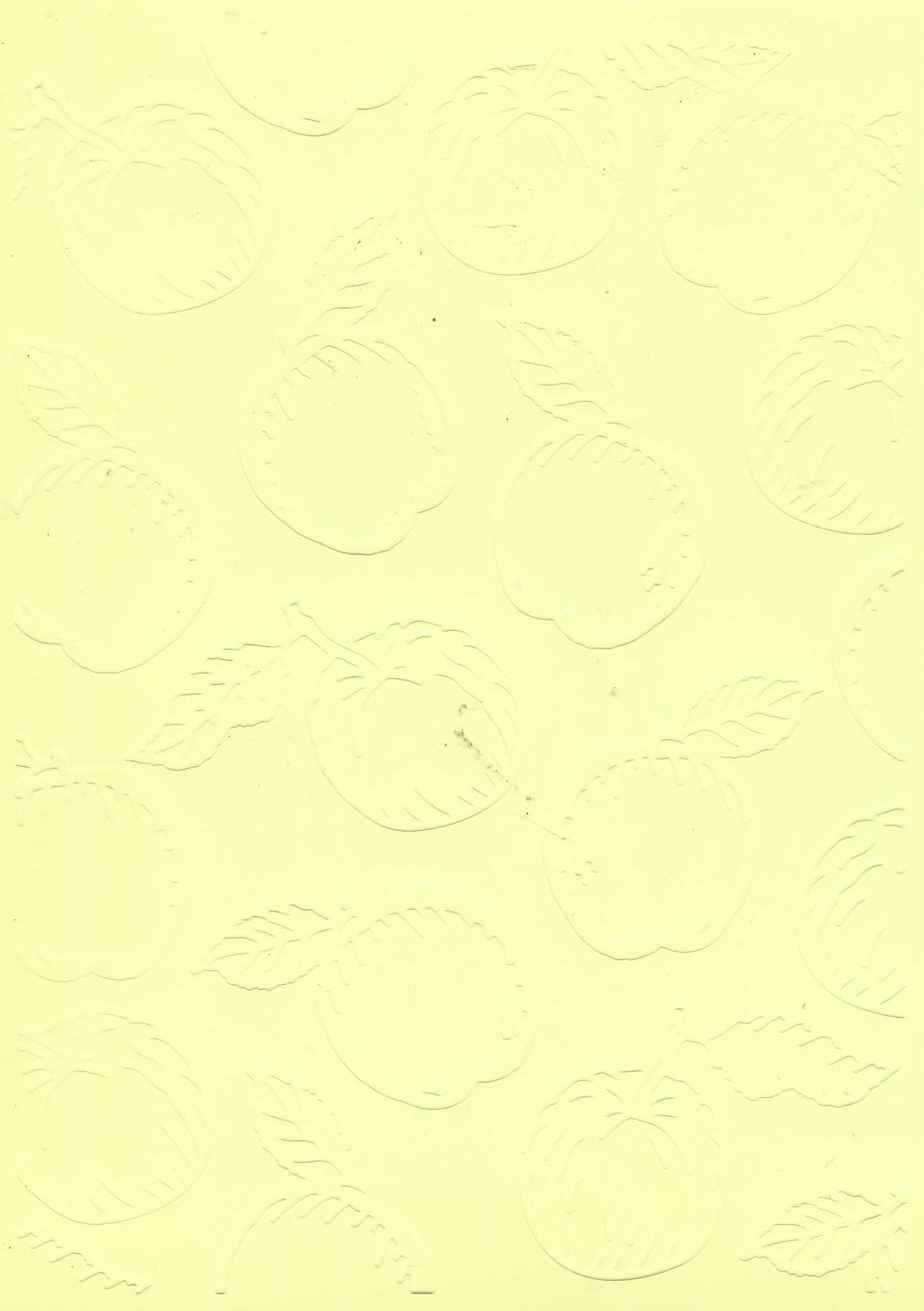 Embossed Card. 5"x7". Apples.