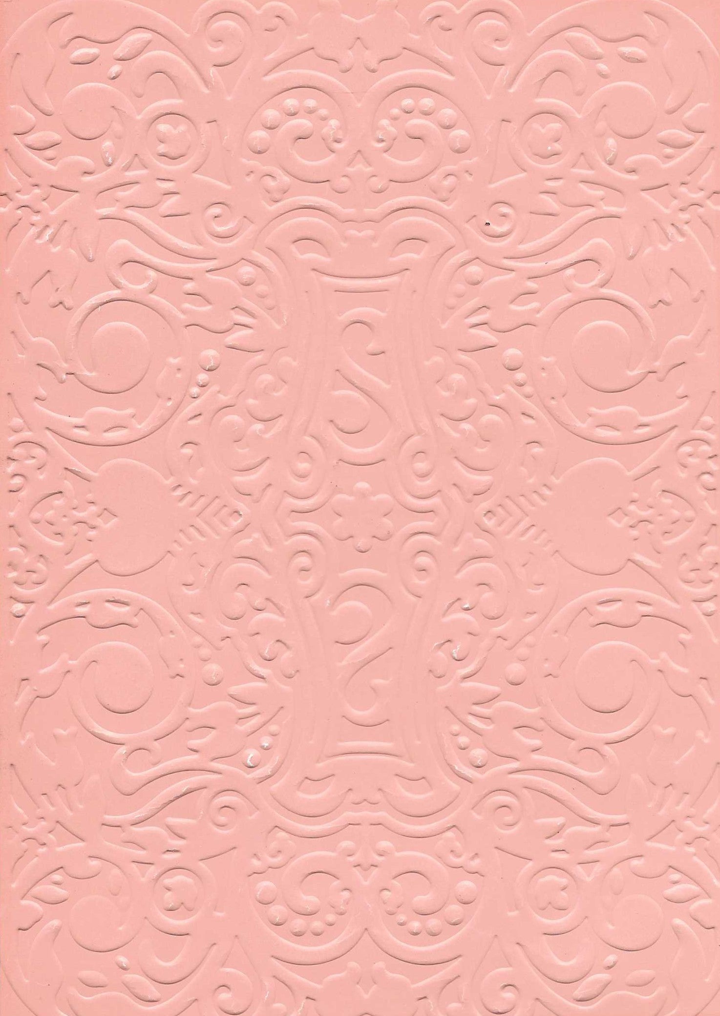 Embossed Card. 5"x7". Abstract.